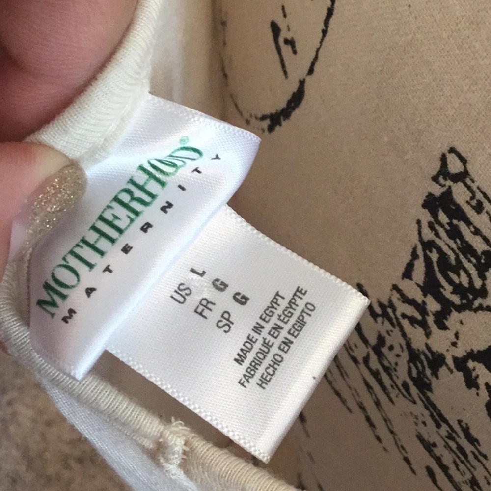 Motherhood maternity cream shirt - Picture 4 of 5